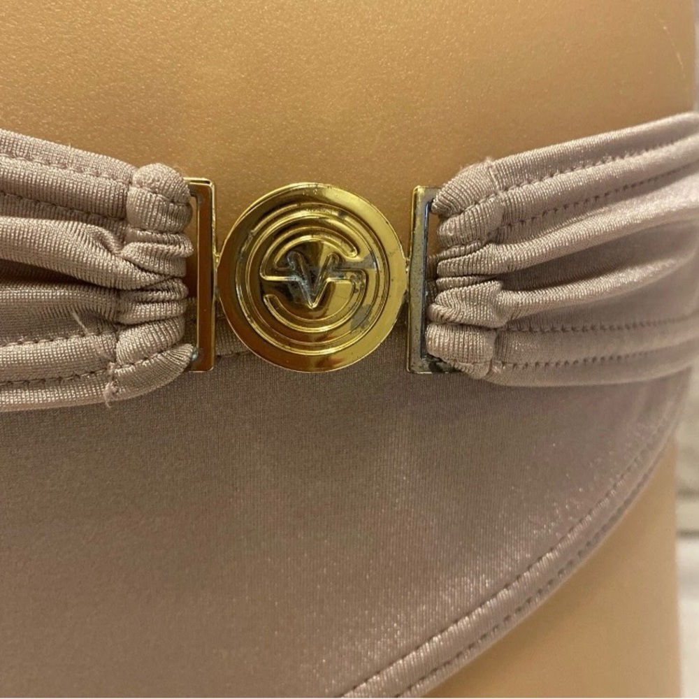 Victoria's Secret Beige Shimmer Twist Bandeau Bikini - Picture 7 of 16